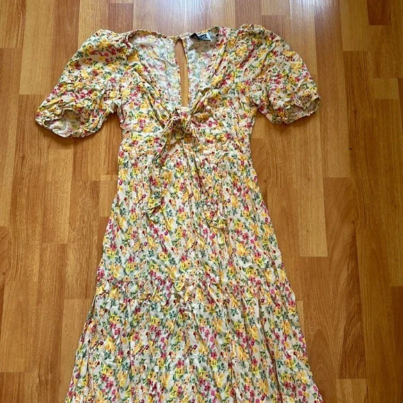 knee length dresses for ladies Vintage Rose Tiered Dress – Spice